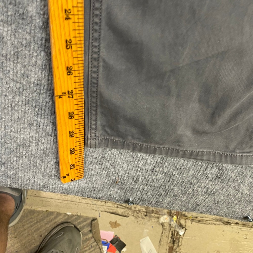 Carhartt Mens Relaxed Fit Canvas Work Pants Gray 102517 039 38x32 Utility Pocket - Picture 5 of 9